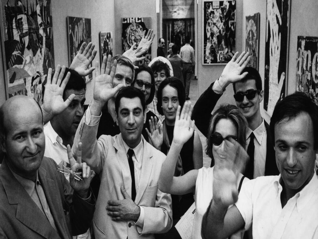 Alcuni dei protagonisti della scena artistica romana degli anni Sessanta